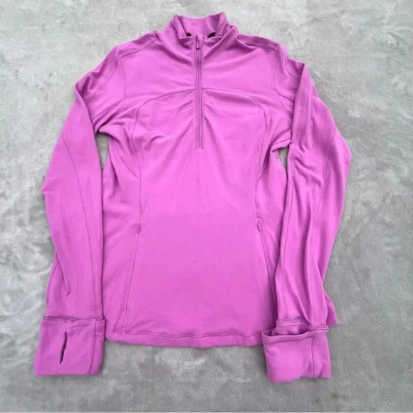 Lululemon Run Briskly 1/2 Zip Athletic Activewear Magenta Glow Jacket - Picture 8 of 16
